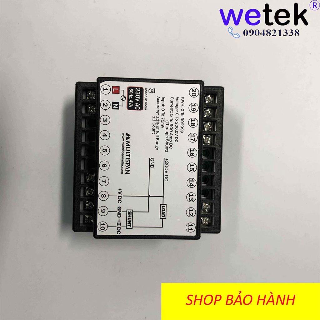 Multispan PM-11DC, Đồng hồ DC đo dòng, áp, công suất, năng lượng nguồn 1 chiều , LED siêu sáng