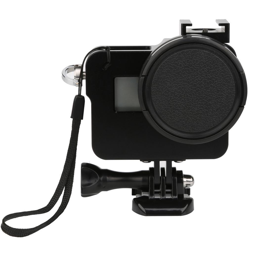 Aluminium Rig Housing Case Frame with 52mm UV Filter for  Hero 5 Black