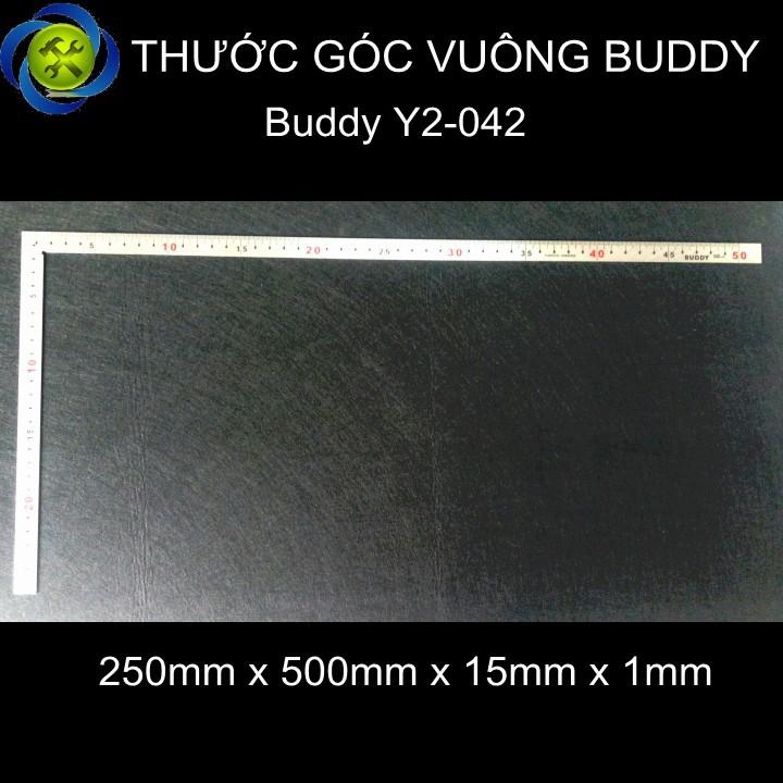 Thước góc vuông Buddy Y2-042 250mm x 500mm x 15mm x 1mm