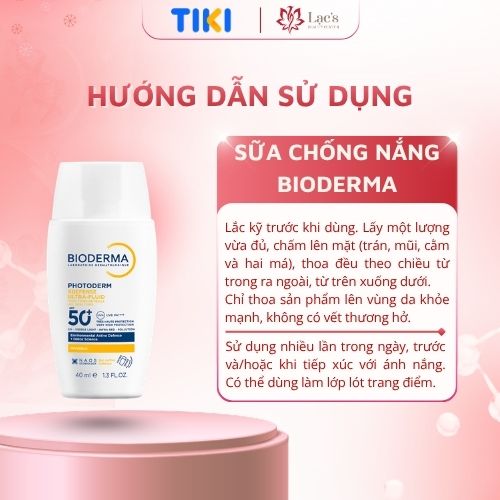 Sữa chống nắng Bioderma phổ rộng ráo mịn, bảo vệ da toàn diện Photoderm XDefense Ultra-fluid SPF50+ 40ml