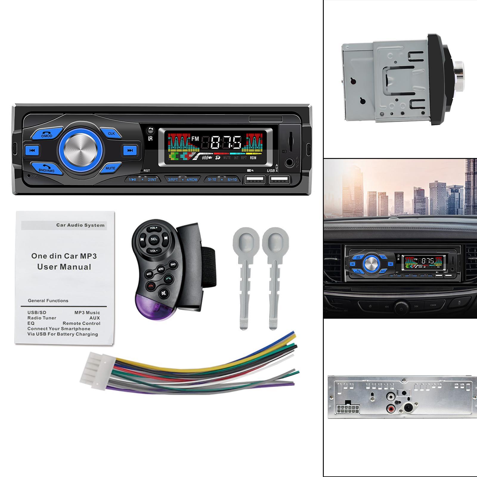 Car Stereo  1 Din   Output Receiver Hands-  for