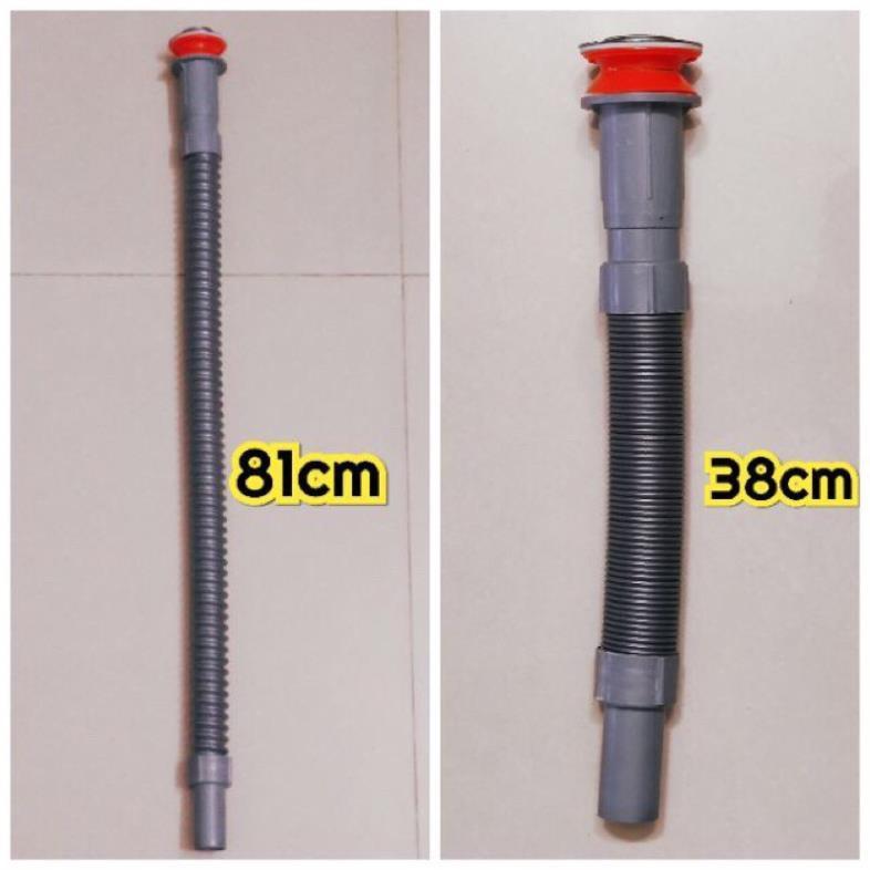 Bộ xả ruột gà nhấn , gạt trong bồn rửa tay .