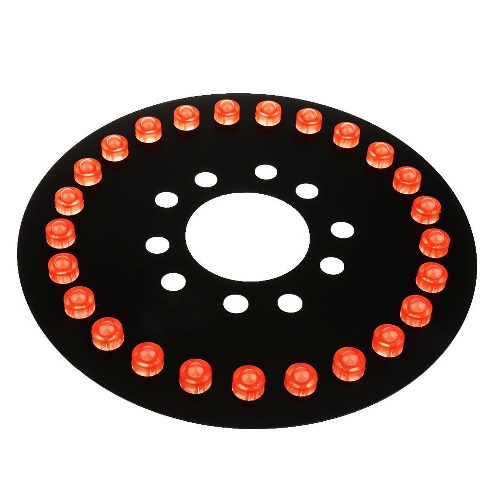 3rd Brake Decor Spare Tire 25 LED Wheel Light for TJ 96-17