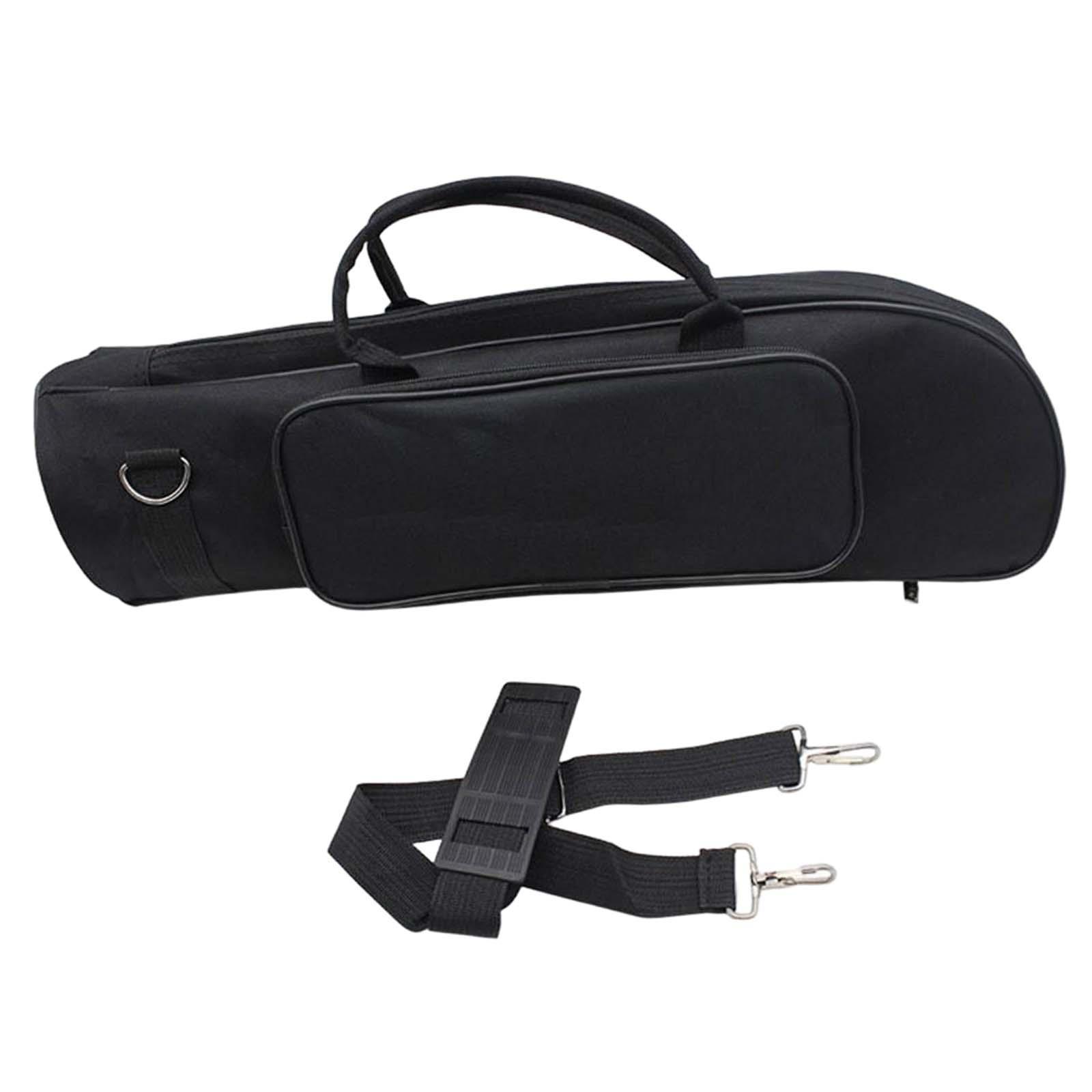 Travel Trumpet Carrying Case Protective Brass Instrument Professional Wear Resistant Black