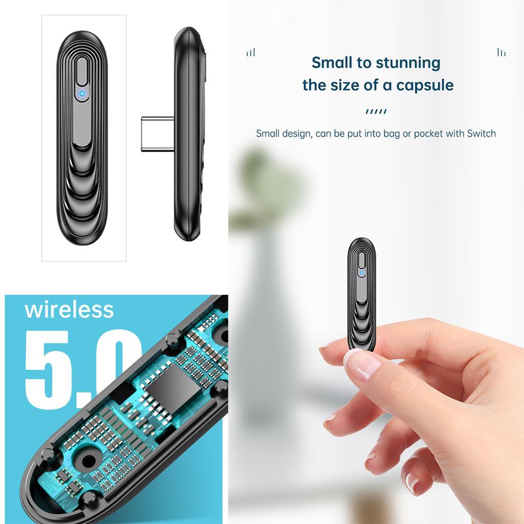 5.0 Bluetooth Audio Transmitter Adapter for Switch PC Bluetooth Speakers