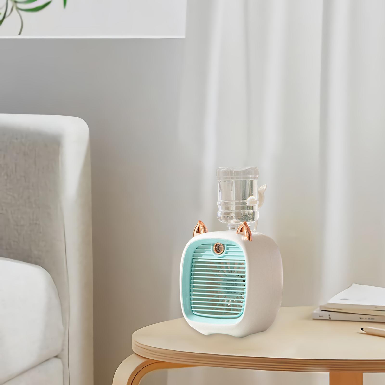 Portable Air , Personal Mini Air Conditioner, 3 in 1 Mini Conditioner Humidifier 3 Speeds Desktop Cooling Fan for Home Bedroom