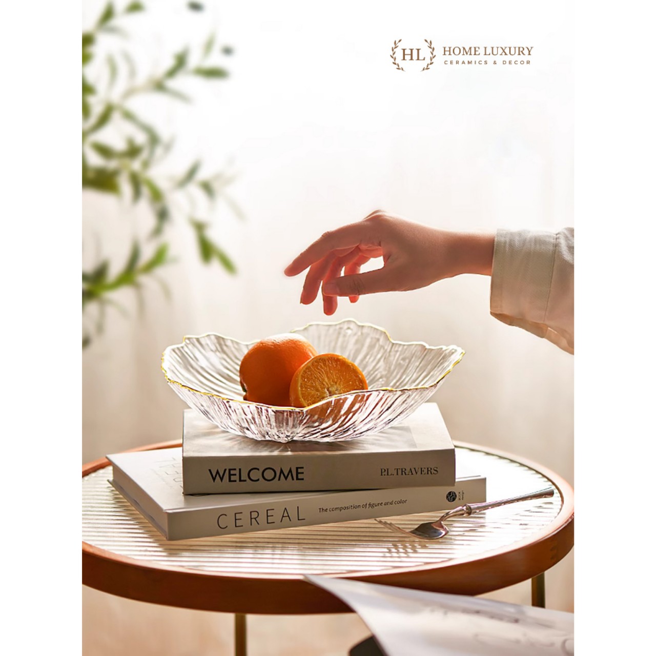 Set 3 Đĩa thủy tinh Decor chịu nhiệt - chịu lực borosilicate viền vàng cao cấp -Đĩa cánh hoa vân đá phong cách Hàn Quốc - HÀNG CHÍNH HÃNG MINIIN