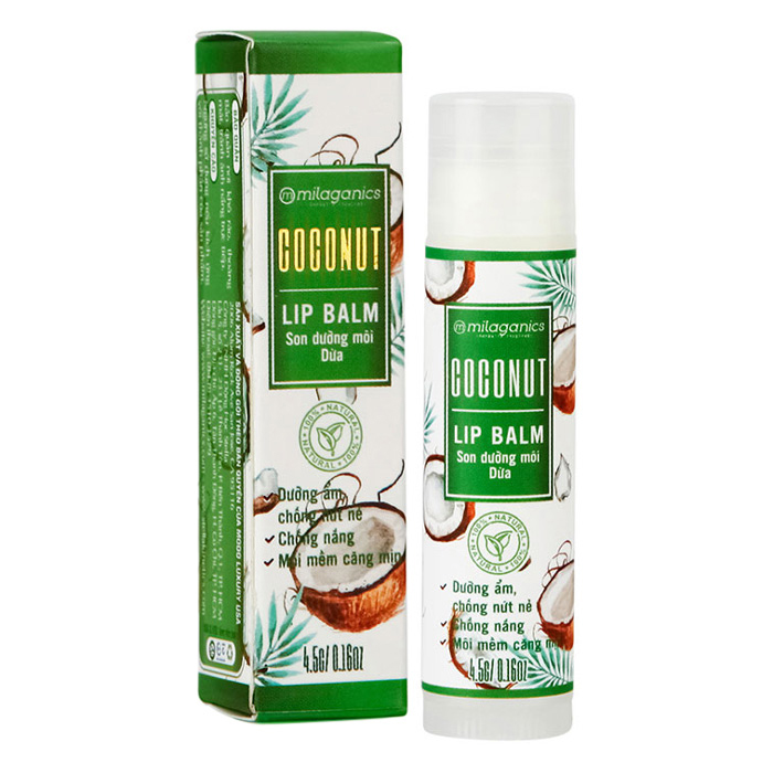 Son Dưỡng Môi Milaganics Dừa 4.5g