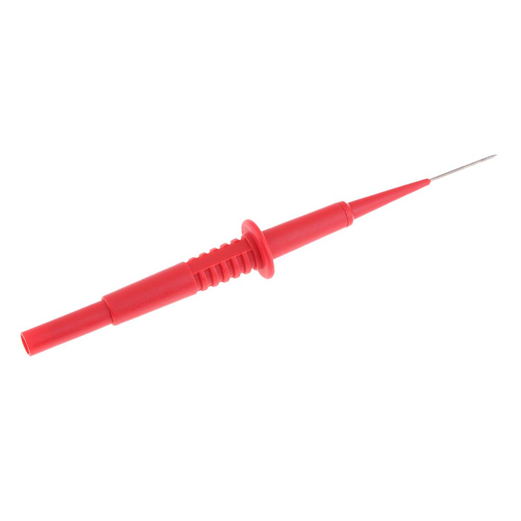 600V Stainless Steel Needle Tipped Tip Multimeter Probes Test Leads Flexible