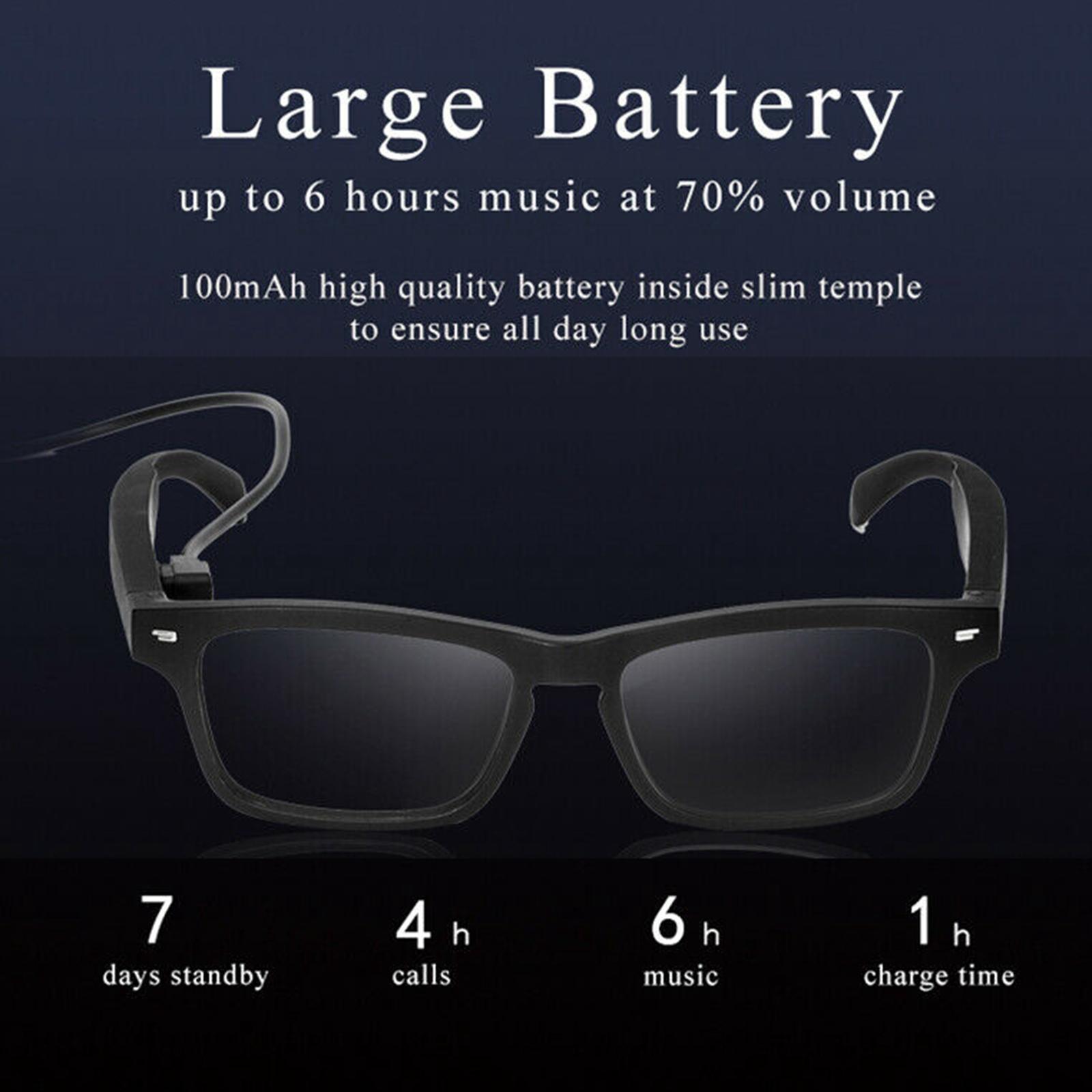 Smart Audio Glasses Open Ear Speaker with Bluetooth Connectivity for Gaming Meeting Traveling Driving