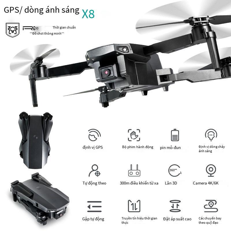 Giá thấp nhất RX8GPS quang học điều khiển từ xa quadcopter nổ 4k/6K HD chụp ảnh trên không gấp máy bay không người lái Drone Drone