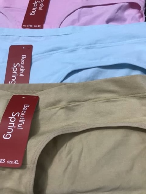 Set 5 Quần Lót Bầu Cạp Chéo Loại Đẹp Trong Túi Zip,100%, Cotton