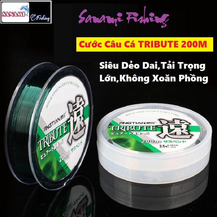 Cước Câu Cá Nhật Sịn TRIBUTE 200M , Dây Câu Cá Siêu Tải -Sanami Fishing