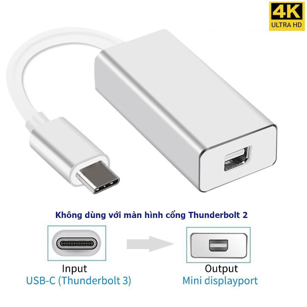 Cáp USB C to Displayport, Type-C ra mini DP dài 1m8 4k60hz - Hồ Phạm