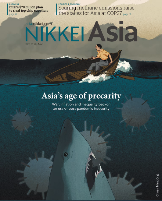 Nikkei Asia : ASIA'S AGE OF PRECARITY - 45.22 tạp chí kinh tế nước ngoài, nhập khẩu từ Singapore