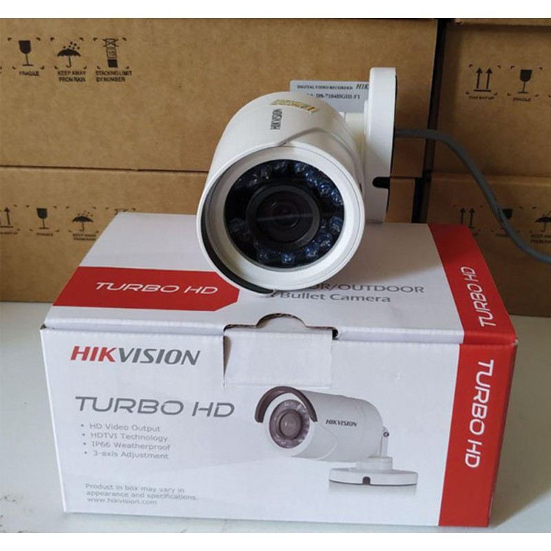Trọn bộ 3 camera Hikvision 2.0 Megapixel kèm ổ cứng - Hàng chính hãng