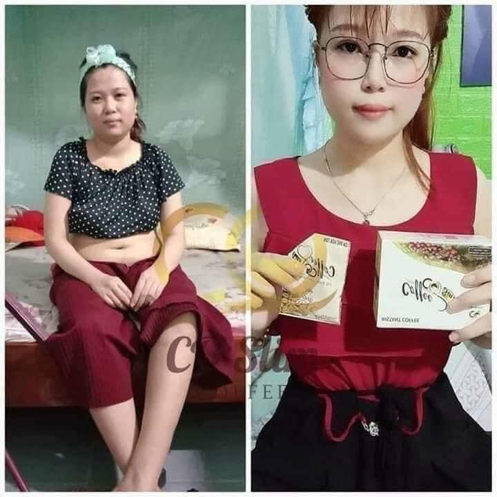 1 hộp 10 gói CÀ PHÊ hỗ trợ giảm cân HÒA TAN CQ COFFEE 3IN1 Thái Lan