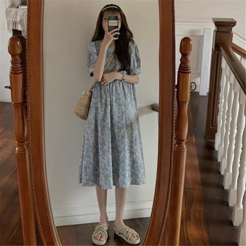 Váy Babydoll Hoa Nhí Vintage Siêu Dễ Thương