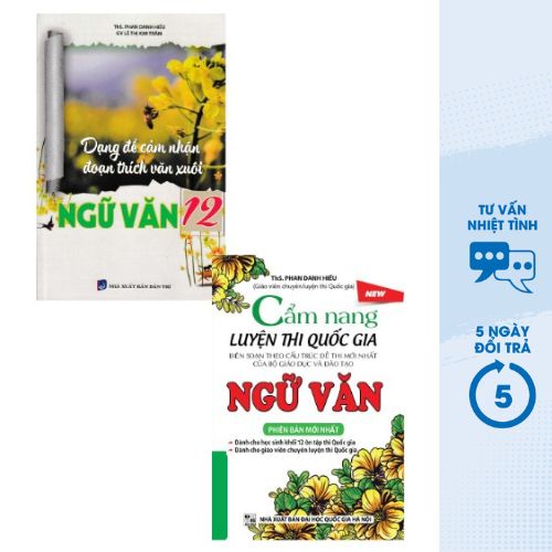 COMBO CẨM NANG LUYỆN THI QUỐC GIA NGỮ VĂN + DẠNG ĐỀ CẢM NHẬN ĐOẠN TRÍCH VĂN XUÔI NGỮ VĂN 12 (BỘ 2 CUỐN) - KV