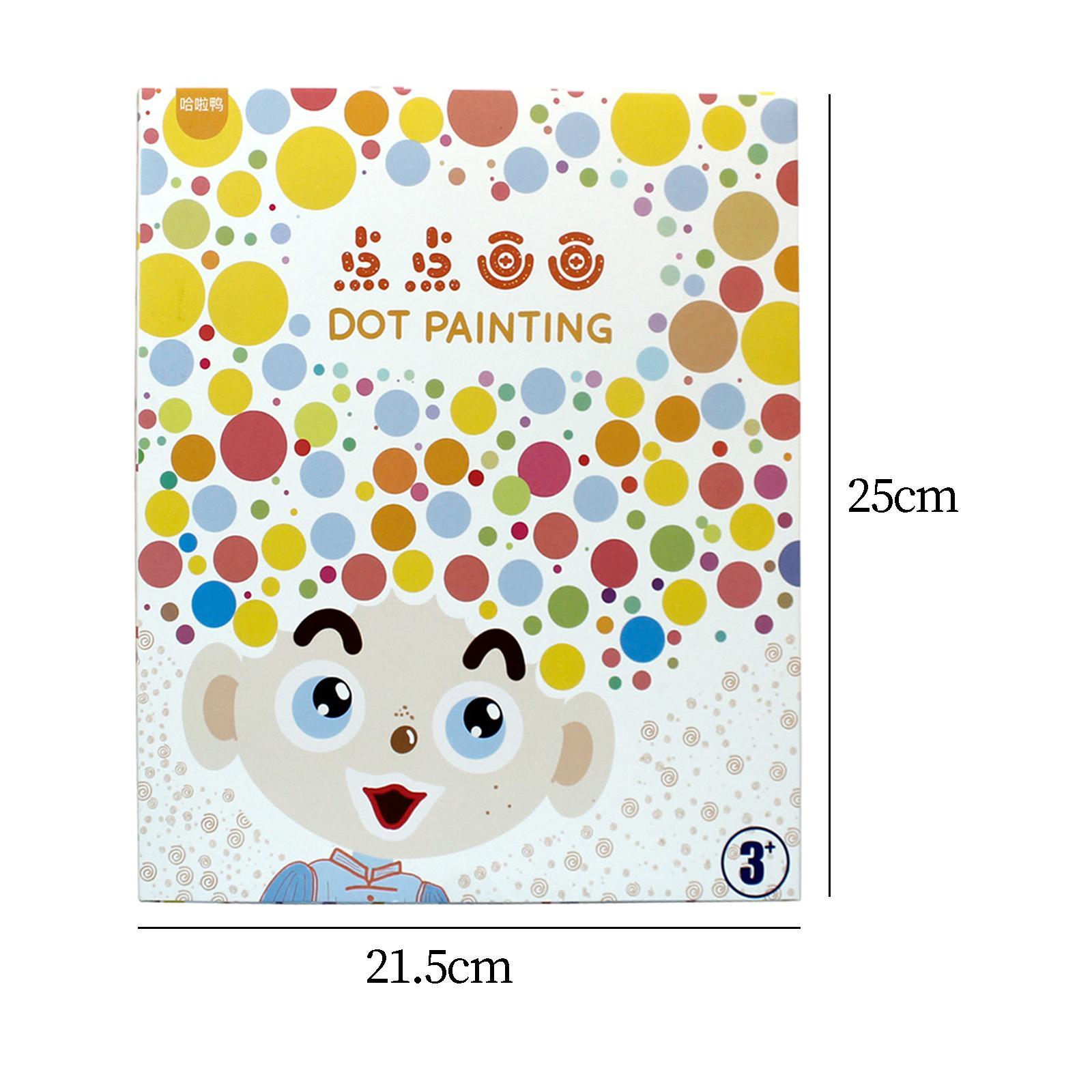 30Pcs Dot Coloring Papers for Age 3+ Kids Kindergarten Activities Boys Girls