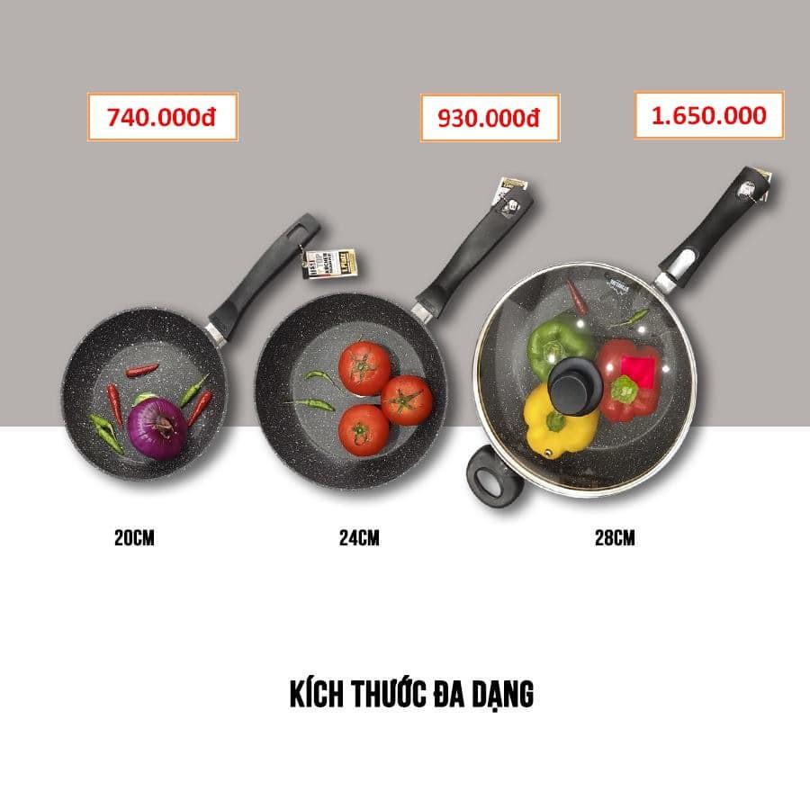 Chảo chống dính bếp từ phủ đá thiên nhiên - 24cm