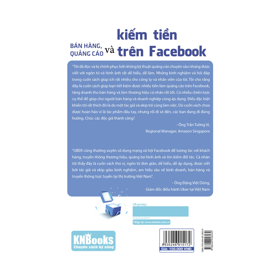 Sách Marketing - Bán Hàng, Quảng Cáo Và Kiếm Tiền Trên Face Book