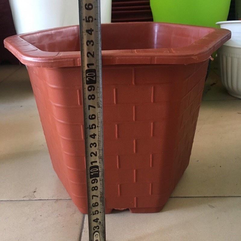 Chậu Nhựa Lục Giác/Đáy Sâu - Dẻo Dai, Bóng Đẹp size lớn FA450