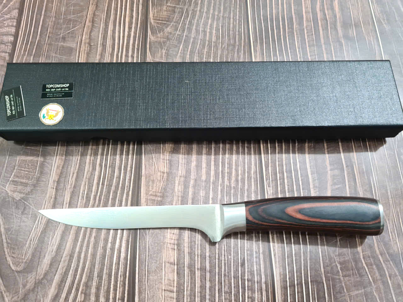 DAO - DAO BẾP NHẬT BẢN CLASSIC BONINGTHÉP DAMASCUS MÃ  A2 DT120 nt topcomshop vn
