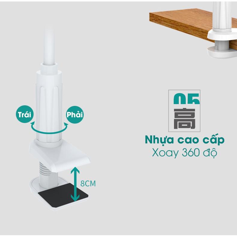 Giá Đỡ Điện Thoại Kẹp Bàn Đuôi Khỉ Dài 80Cm Xoay 360 Độ Tiện Dụng -