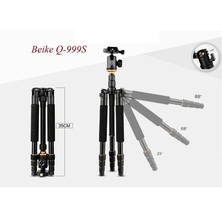 CHÂN MÁY ẢNH TRIPOD/ MONOPOD BEIKE Q-999S - Hàng Chính Hãng