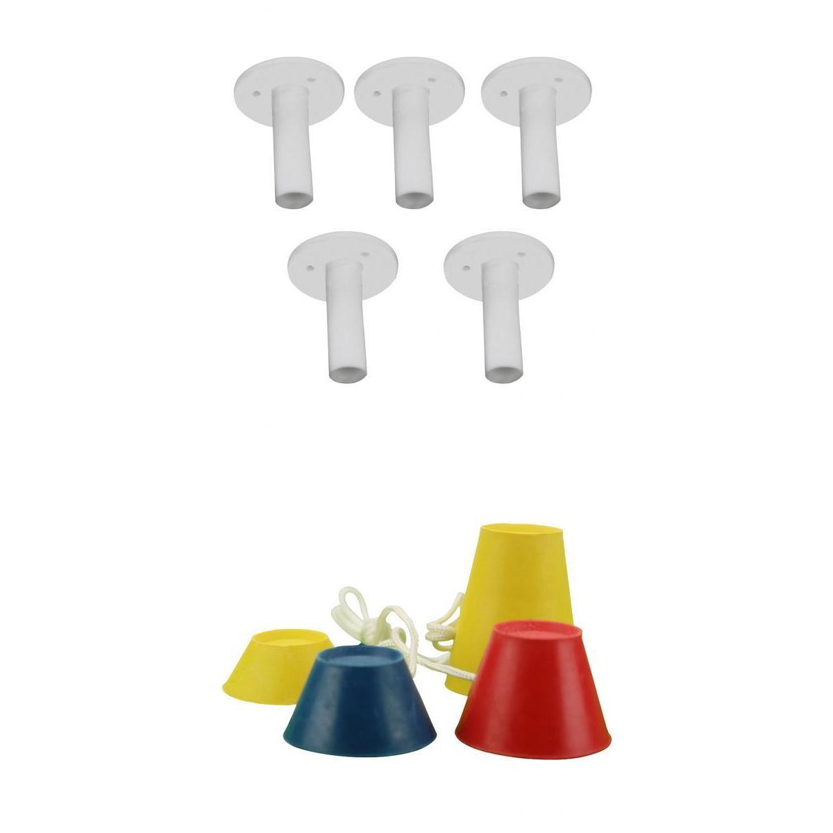 4pcs Durable Golf Rubber Tees Winter Foggy  & 5x  Soft Tees