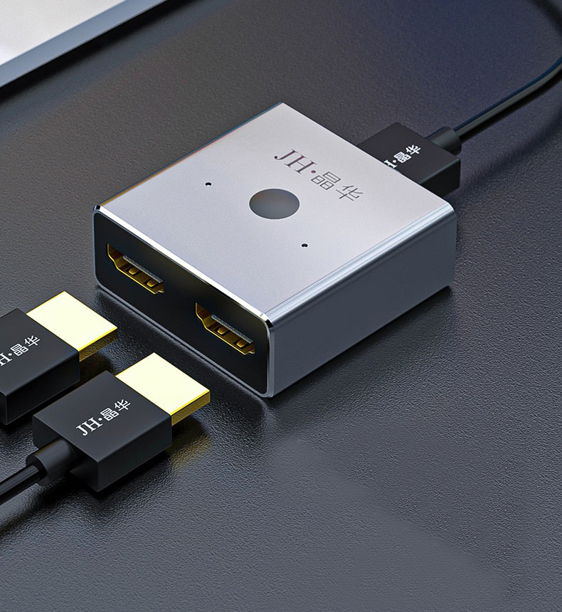 ROGTZ Bộ Chuyển Đổi 2 Chiều HDMI 4K, 2 IN 1 OUT Và 1 IN 2 OUT, Sử Dụng Cho Máy Tính, TV, Máy Chiếu JH-Q520 - Hàng Nhập Khẩu