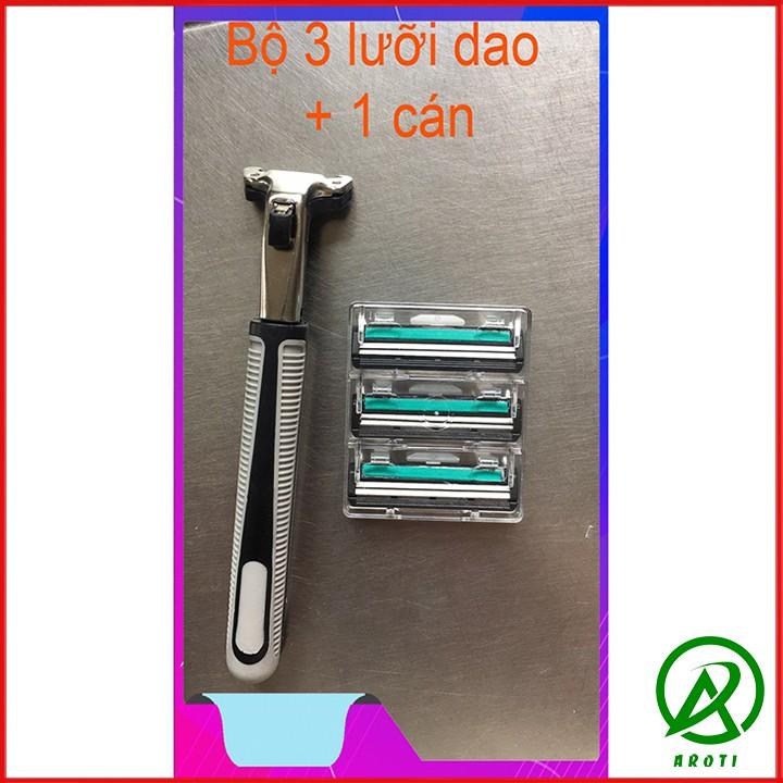 DAO CẠO RÂU 1 Bộ 36 Lưỡi Kép cực sắc + Tặng kem cạo râu Ảnh thật