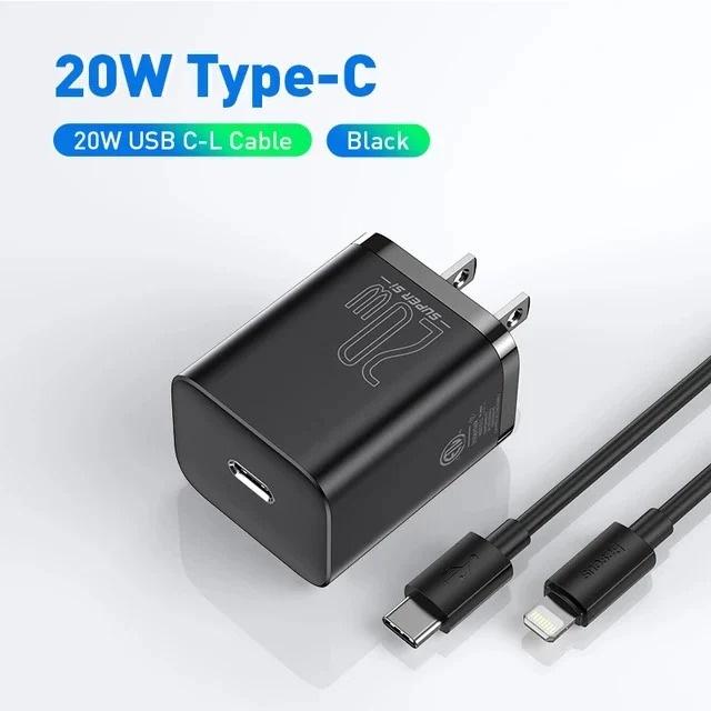 Sạc Nhanh Nhỏ Gọn Baseus Super Si Pro Quick Charger 1C 20W ( Hàng Chính Hãng)