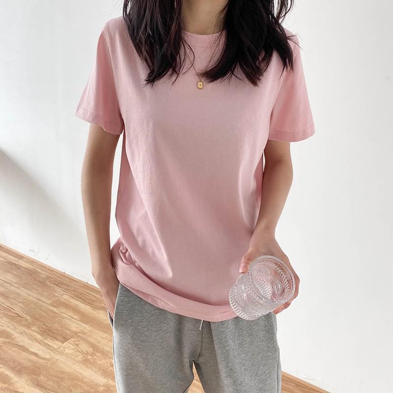 Áo phông nữ cổ tròn Basic Tee màu pastel _ NEW IN 2021_ LURE CLOSET| T118