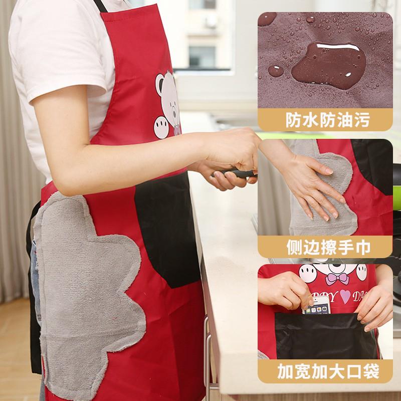 Tạp Dề Nấu Ăn Chống Thấm Nước Cao Cấp Có Túi Đựng Đồ Tiện Lợi