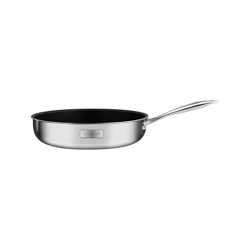 Bộ Nồi Chảo Inox Liền Khối Elmich Trimax XR EL-8075 size 16, 20, 22 chảo 26cm