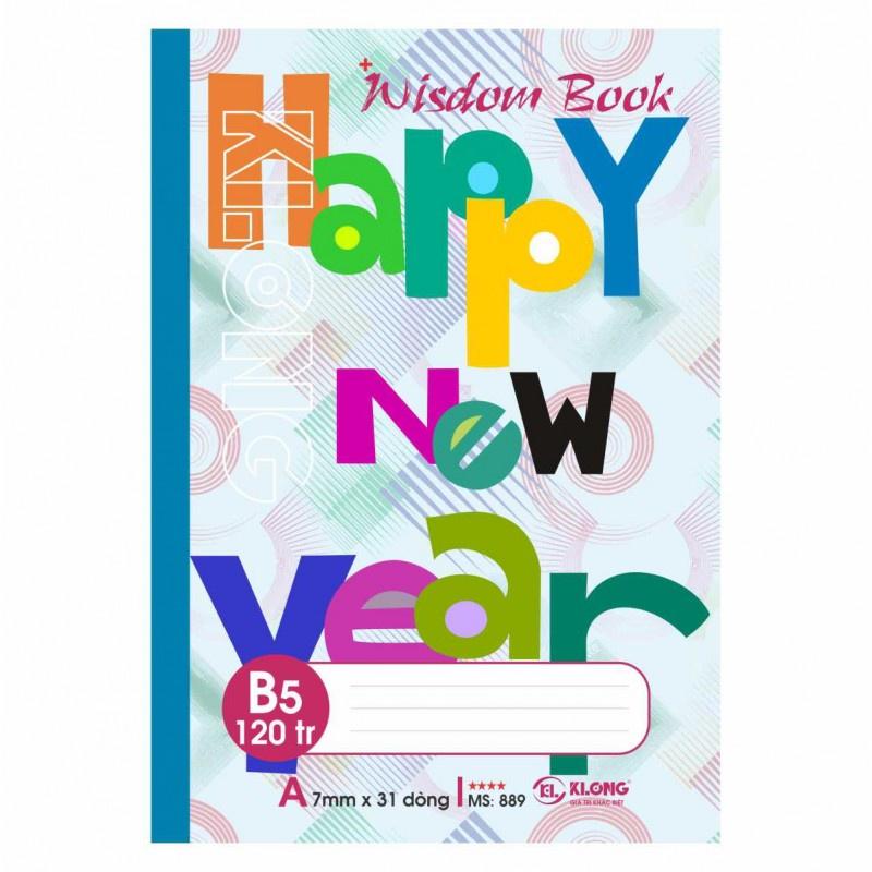 Vở kẻ ngang Wisdom Book KLONG B5 120 trang 58/92; MS: 889