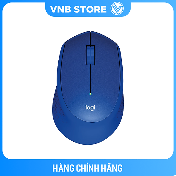 Chuột không dây LOGITECH M331 Blue Cổng USB - Hàng chính hãng