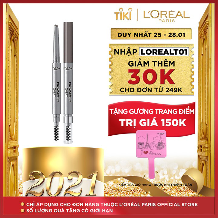 Chì Kẻ Mày 2 Đầu L'Oreal Paris Brow Artist Xpert 0.2g
