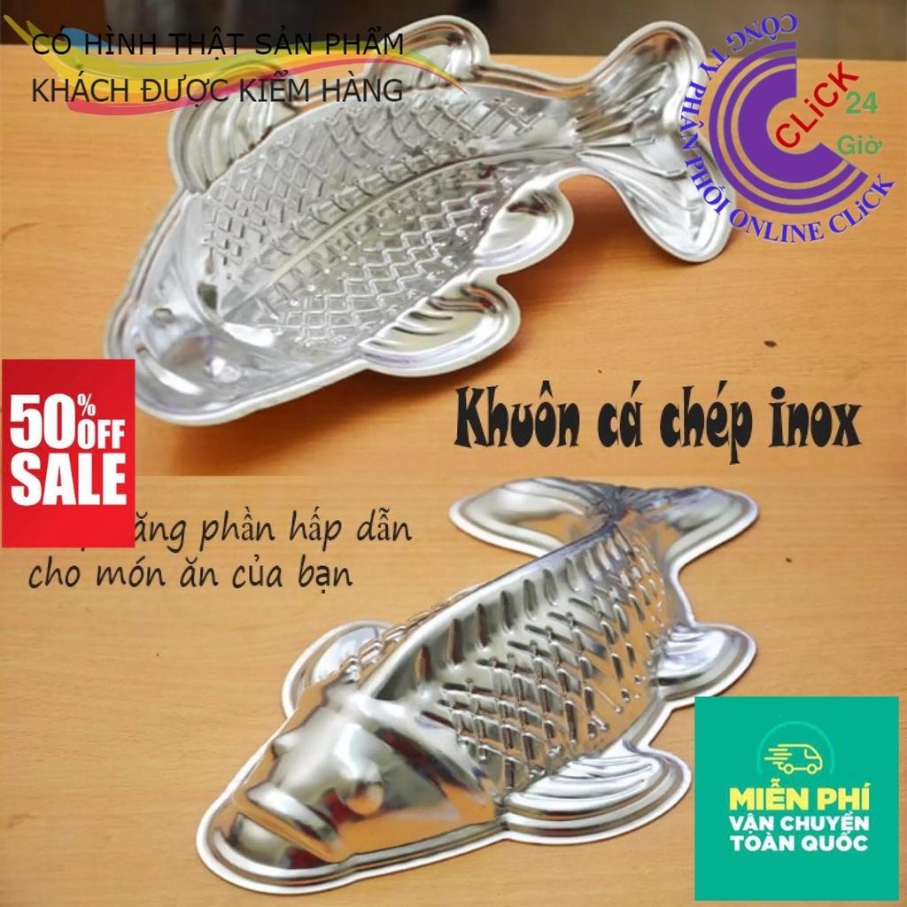 Khuôn Nhôm Cá Chép Đóng Xôi, Thạch Rau Câu, Bánh Trung Thu - Nhôm Cao Cấp, Hoạ Tiết Sắc Nét (Hàng Loại 1)