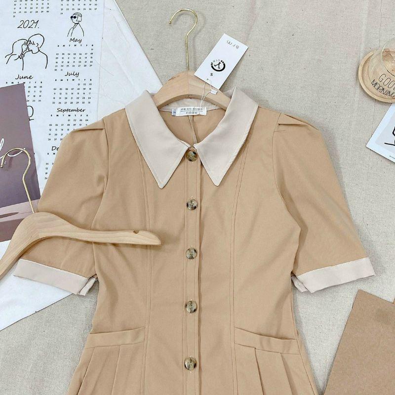 Đầm công sở dạo phố cổ phối sơ mi Cerin Dress