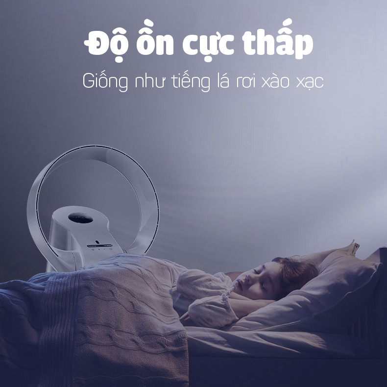 Quạt không cánh siêu mát an toàn Kjapan CR-309 để bàn hoặc treo tường