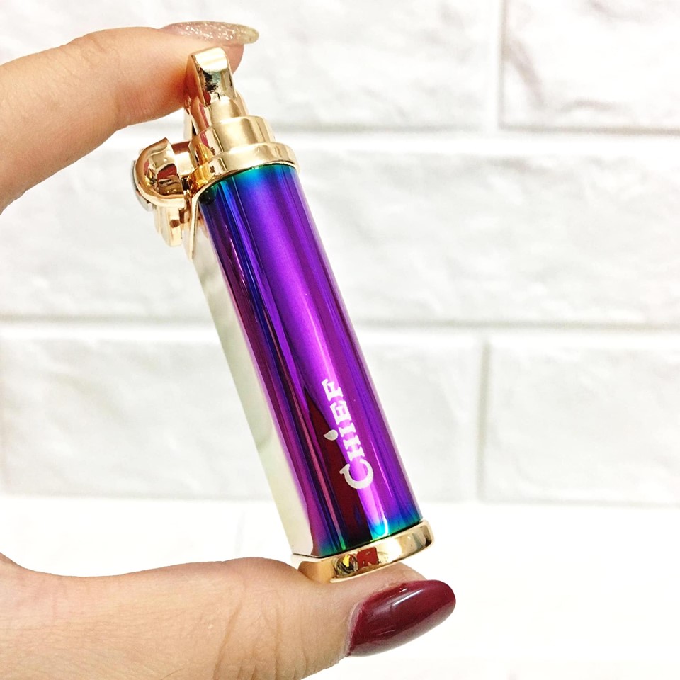 Bật lửa hột quẹt CHIEF xăng đá búng tay đánh lửa CF018 FULLBOX - xài xăng