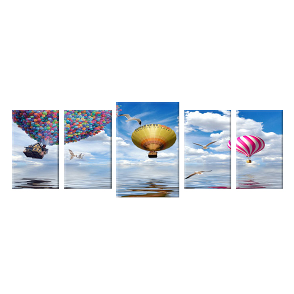 Bộ 5 Tranh Canvas "Balloon" W152