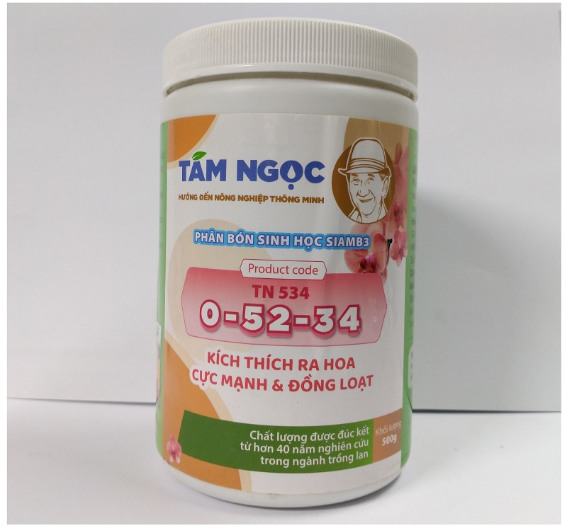 Phân bón sinh học  SIAMB3 0-52-34, kích thích ra hoa cực mạnh và đồng loạt 500gr