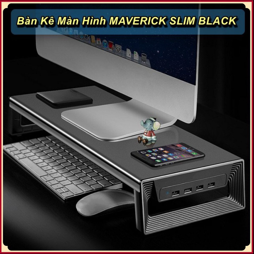 Kệ Để Màn Hình Vaydeer SLIM 4 Cổng USB