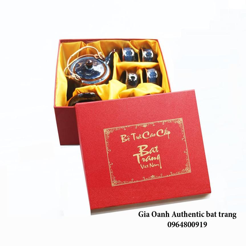 BỘ ẤM QUÀ TẶNG MEN XANH HỎA BIẾN ĐẲNG CẤP