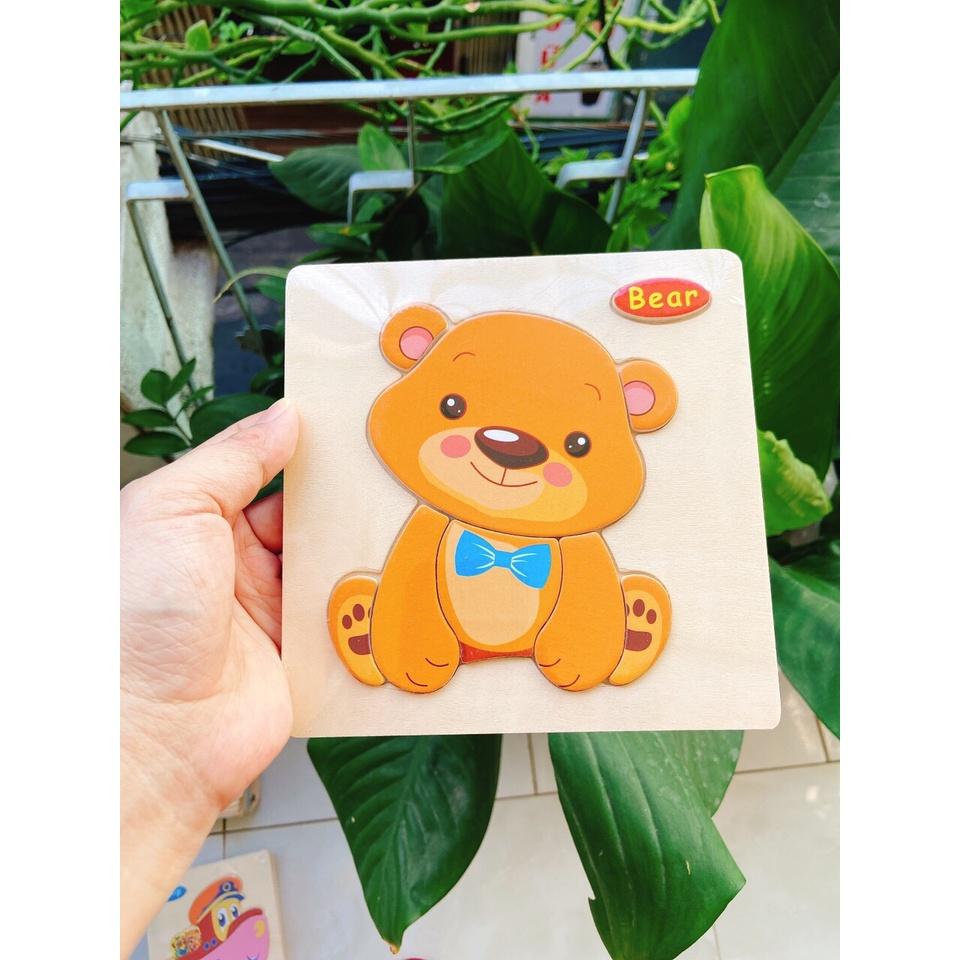 Tranh Ghép hình cơ bản an toàn giúp bé làm quen với ghép hình - Nhiều mẫu