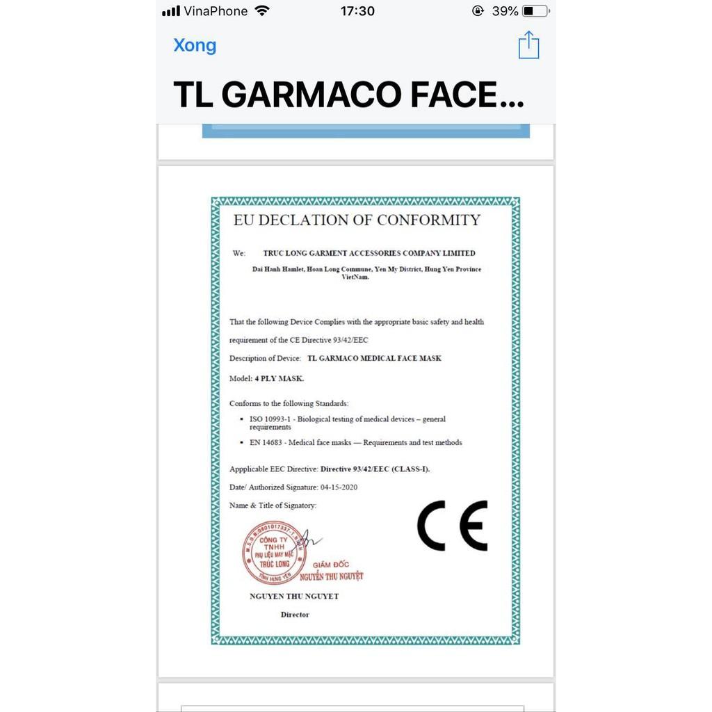 Hộp 50 chiếc xuất khẩu 4 lớp hàng có sẵn